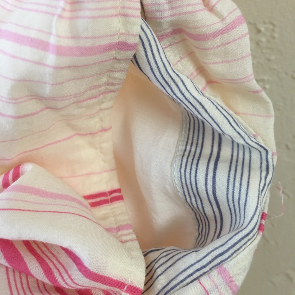 Anthropologie Tiered Short Sleeve Maxi Dress Small Pink Pockets Casual Oversized - Picture 5 of 12